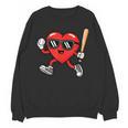 Baseball Valentines Day Heart Boys Sports Love Unisex Sweatshirt Baseball Valentines Day Heart Boys Sports Love Unisex Sweatshirt