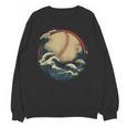 Baseball Waves Ocean Sports Baseball Fans Unisex Sweatshirt