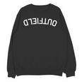 BaseballSoftball Upside Down Outfield Unisex Sweatshirt BaseballSoftball Upside Down Outfield Unisex Sweatshirt