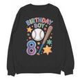 Birthday Boy 8th Birthday Baseball Unisex Sweatshirt