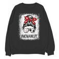 Bleached Memaw Life Soccer Messy Bun Baseball Game Day Unisex Sweatshirt Bleached Memaw Life Soccer Messy Bun Baseball Game Day Unisex Sweatshirt