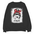 Bleached Tia Life Soccer Messy Bun Baseball Game Day Unisex Sweatshirt Bleached Tia Life Soccer Messy Bun Baseball Game Day Unisex Sweatshirt