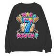 Blue Checkered I Was 6 Now I'm 7 Birthday Cake Baseball Drip Unisex Sweatshirt Blue Checkered I Was 6 Now I'm 7 Birthday Cake Baseball Drip Unisex Sweatshirt