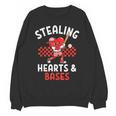 Boys Baseball Valentines Day Stealing Hearts Valentine Kids Unisex Sweatshirt Boys Baseball Valentines Day Stealing Hearts Valentine Kids Unisex Sweatshirt