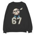Boys Kids 67 Six Seven Sunglasses Dabbing Baseball Lover Unisex Sweatshirt