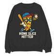 Boys Pizza Theme Baseball Home Hitter Unisex Sweatshirt Boys Pizza Theme Baseball Home Hitter Unisex Sweatshirt