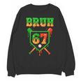 Bruh 67 Baseball Christmas Gingerbread Drip Number 67 Player Unisex Sweatshirt