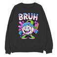 Bruh Baseball Drip Boys Youth Ice Cream Dripping Baseball Unisex Sweatshirt