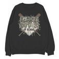 Camo 100 Days Of School Baseball Home Plate Drip Boy Kids Unisex Sweatshirt