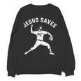 Christian Jesus Saves Baseball Pitcher Heaven 01 Sports Unisex Sweatshirt Christian Jesus Saves Baseball Pitcher Heaven 01 Sports Unisex Sweatshirt