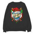 Christmas Baseball Ice Cream Drip Santa Baseball Player Kids Unisex Sweatshirt Christmas Baseball Ice Cream Drip Santa Baseball Player Kids Unisex Sweatshirt