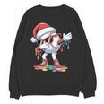 Christmas Baseball Ice Cream Dripping Santa Baseball Drip Unisex Sweatshirt