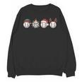 Christmas Baseball Player X-Mas Balls Unisex Sweatshirt