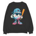 Cool Ice Cream Drip Baseball Drip For Boys Sports Kids Unisex Sweatshirt Cool Ice Cream Drip Baseball Drip For Boys Sports Kids Unisex Sweatshirt