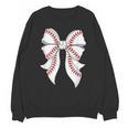Cute Baseball Coquette Bow For Women Girls Baseball Mama Mom Unisex Sweatshirt Cute Baseball Coquette Bow For Women Girls Baseball Mama Mom Unisex Sweatshirt