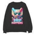 Drip Happens Baseball Ice Cream Bat And Ball With Sunglasses Unisex Sweatshirt Drip Happens Baseball Ice Cream Bat And Ball With Sunglasses Unisex Sweatshirt