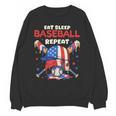Eat Sleep Baseball Repeat Ice Cream Drip Crossed Bats Unisex Sweatshirt Eat Sleep Baseball Repeat Ice Cream Drip Crossed Bats Unisex Sweatshirt
