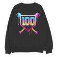 Happy 100 Days Of School Baseball Drip 100th Day Of School Unisex Sweatshirt Happy 100 Days Of School Baseball Drip 100th Day Of School Unisex Sweatshirt