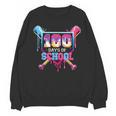 Happy 100 Days Of School Baseball Drip Theme Party 100th Day Unisex Sweatshirt