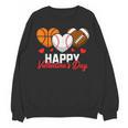 Happy Valentine’s Day Basketball Football Baseball Hearts Unisex Sweatshirt Happy Valentine’s Day Basketball Football Baseball Hearts Unisex Sweatshirt