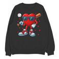 Heart Love Baseball Valentine Outfit Men Boy Unisex Sweatshirt Heart Love Baseball Valentine Outfit Men Boy Unisex Sweatshirt