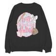 Hey Batter Batter Swing Baseball Game Day Coquette Bow Girly Unisex Sweatshirt