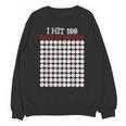 I Hit 100 Days Of School Baseball Lover Teacher Student Unisex Sweatshirt
