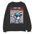 I Hit 100 Days Of School Baseball Player Kids Boys Son Unisex Sweatshirt