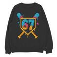 HUGvyn 67 Baseball Ice Cream Drip Six Seven Genz Alpha Slang Unisex Sweatshirt HUGvyn 67 Baseball Ice Cream Drip Six Seven Genz Alpha Slang Unisex Sweatshirt