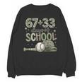 HUGvyn 6733 Days Of School Baseball 100 Days Camo Cap Boys Unisex Sweatshirt