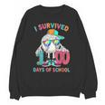 HUGvyn I Survived 100 Days Of School Baseball 6 7 Ice Cream Unisex Sweatshirt