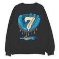 Ice Cream Baseball Glove 7th Birthday Edition Unisex Sweatshirt