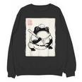 Japanese Grumpy Frog Baseball Player Baseball Unisex Sweatshirt Japanese Grumpy Frog Baseball Player Baseball Unisex Sweatshirt