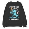 Just A Boy Who Loves Axolotls & Baseball Unisex Sweatshirt Just A Boy Who Loves Axolotls & Baseball Unisex Sweatshirt