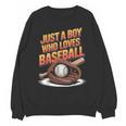 Just A Boy Who Loves Baseball Player Kids Unisex Sweatshirt Just A Boy Who Loves Baseball Player Kids Unisex Sweatshirt