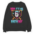 Kids Baseball Drip Bruh It's My 6th Birthday Boy Ice Cream Drip Unisex Sweatshirt Kids Baseball Drip Bruh It's My 6th Birthday Boy Ice Cream Drip Unisex Sweatshirt