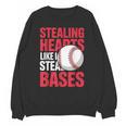 Kids Stealing Hearts Like I Steal Bases Cute Baseball Boys Unisex Sweatshirt Kids Stealing Hearts Like I Steal Bases Cute Baseball Boys Unisex Sweatshirt