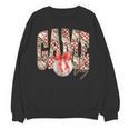 Leopard Checkered Game Day Baseball Coquette Bow Women Girls Unisex Sweatshirt Leopard Checkered Game Day Baseball Coquette Bow Women Girls Unisex Sweatshirt