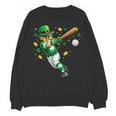 Leprechaun Play Baseball St Patrick's Day Men Kid Boys Unisex Sweatshirt