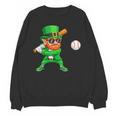 Leprechaun Playing Baseball St Patricks Day Sport Boys Unisex Sweatshirt Leprechaun Playing Baseball St Patricks Day Sport Boys Unisex Sweatshirt