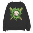 Lucky Shamrock Baseball Gloves Drip St Patrick's Day Boys Unisex Sweatshirt Lucky Shamrock Baseball Gloves Drip St Patrick's Day Boys Unisex Sweatshirt