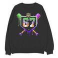Mardi Gras Baseball Carnival Party Ice Cream Drip Boys Unisex Sweatshirt Mardi Gras Baseball Carnival Party Ice Cream Drip Boys Unisex Sweatshirt