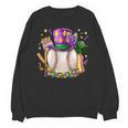 Mardi Gras Baseball Jester Hat Fleur De Lis Boys Girls Kids Unisex Sweatshirt Mardi Gras Baseball Jester Hat Fleur De Lis Boys Girls Kids Unisex Sweatshirt