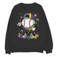 Mardi Gras Ice Cream Drip Baseball Carnival Party Mask Boys Unisex Sweatshirt Mardi Gras Ice Cream Drip Baseball Carnival Party Mask Boys Unisex Sweatshirt