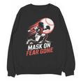 Mask On Fear Gone Baseball Catcher Softball Unisex Sweatshirt Mask On Fear Gone Baseball Catcher Softball Unisex Sweatshirt