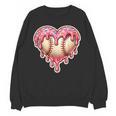 Melting Baseball Drip Heart Softball Player Lover Ice Cream Unisex Sweatshirt Melting Baseball Drip Heart Softball Player Lover Ice Cream Unisex Sweatshirt