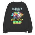 Nanny Of The Birthday Boy Baseball Football Colorful Unisex Sweatshirt