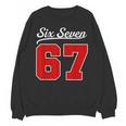Number 67 Numbered Six Seven Baseball Jersey Style Team 67 Unisex Sweatshirt Number 67 Numbered Six Seven Baseball Jersey Style Team 67 Unisex Sweatshirt