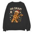 Oh Snap Gingerbreadman Christmas Baseball Unisex Sweatshirt
