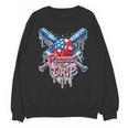 Respect The Drip Baseball American Flag Ice Cream Drip Youth Unisex Sweatshirt